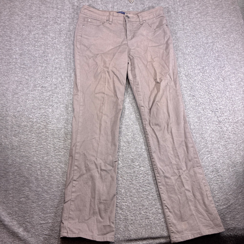 Bandolino Samantha Jeans Womens Size 8 30x30 Taupe Straight Leg Stretch‎